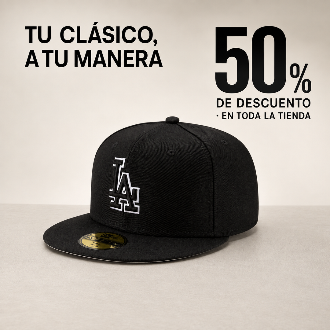 Gorra fitted negra